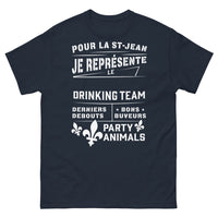 Thumbnail for T-shirt Saint-Jean marine - drinking team bons buveurs