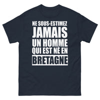 Thumbnail for T-shirt Bretagne bleu marine - né en Bretagne