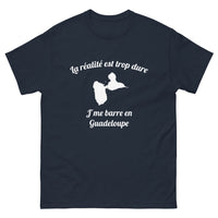 Thumbnail for T-shirt Guadeloupe marine - La réalité est trop dure
