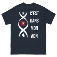 Thumbnail for T-shirt ADN Français sombre bleu marine - humour et fierté