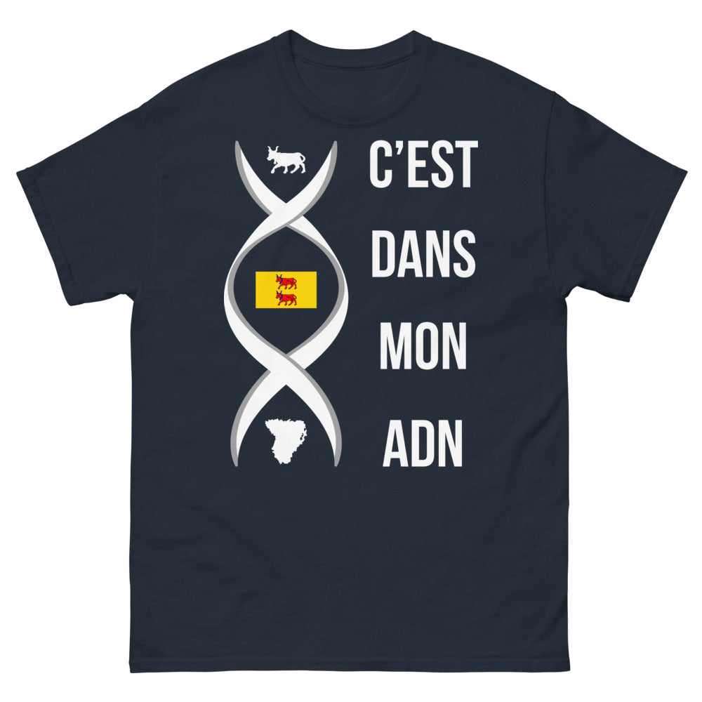 T-shirt origines régionales marine - C'est dans mon ADN