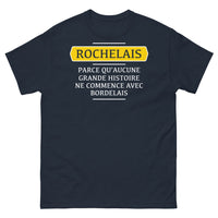 Thumbnail for T-shirt Rochelais marine - fierté locale et humour
