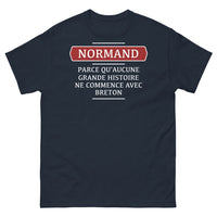 Thumbnail for T-shirt Normand marine - fierté normande et humour