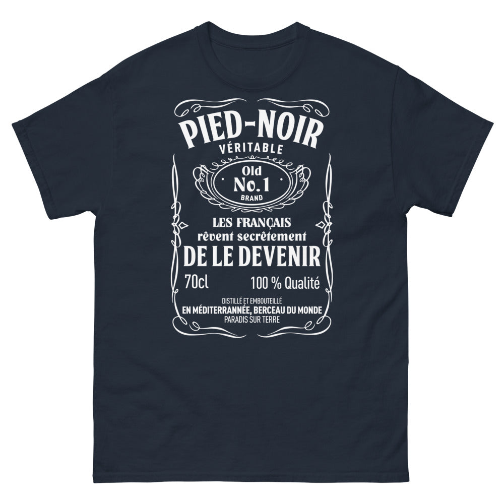 T-shirt Pied-Noir Méditerranée marine - Old No.1 vintage