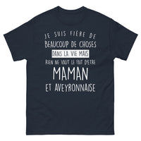 Thumbnail for T-shirt Aveyronnaise marine - design sombre et élégant