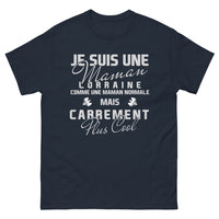 Thumbnail for T-shirt Lorraine marine - maman lorraine fière et cool