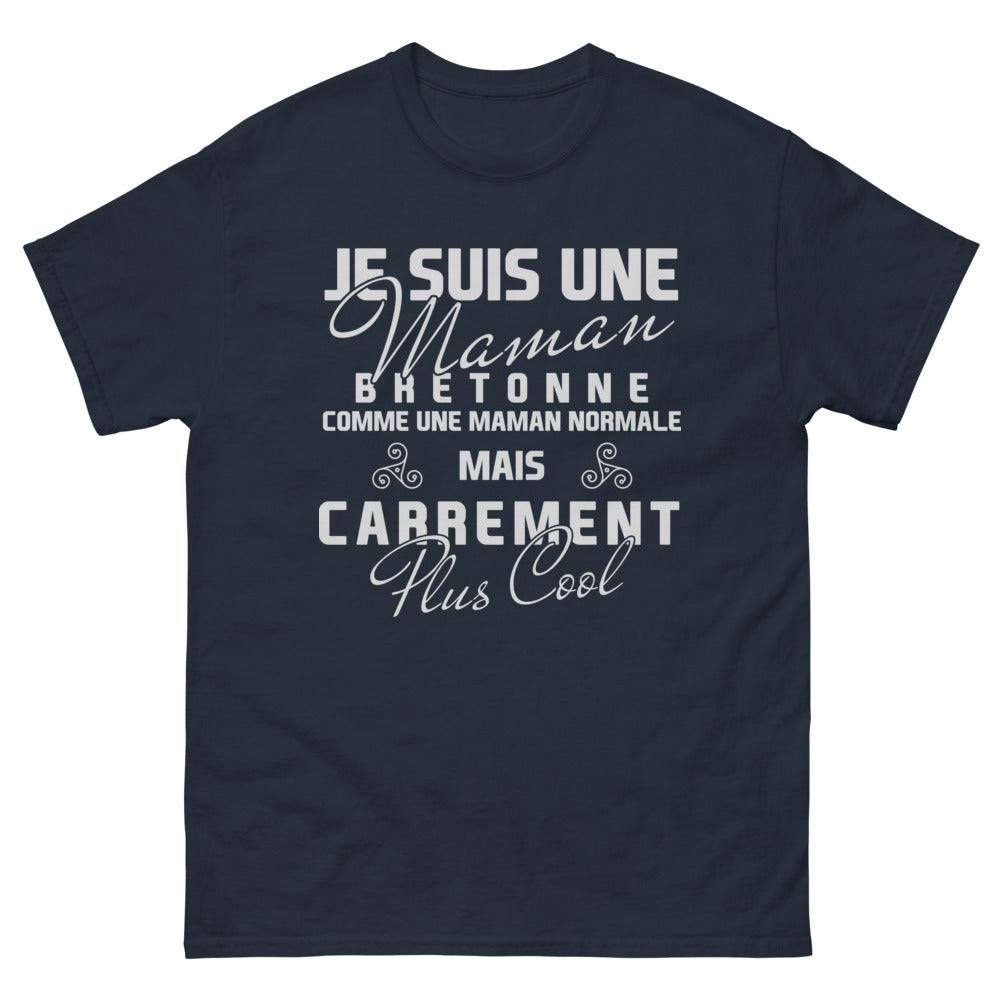 T-shirt Bretagne marine - maman bretonne carrément cool