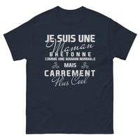 Thumbnail for T-shirt Bretagne marine - maman bretonne carrément cool