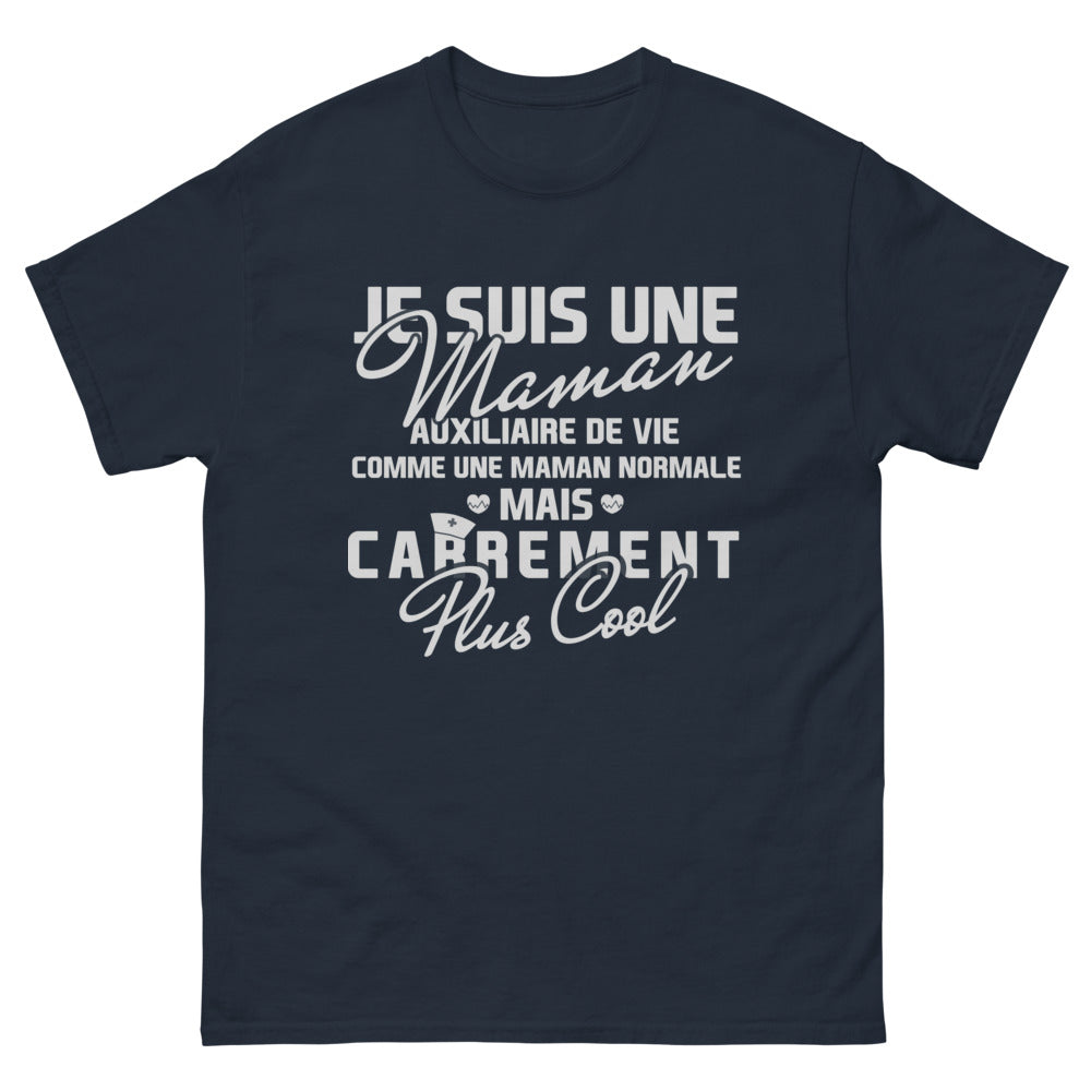 T-shirt maman auxiliaire de vie marine - plus cool qu'une maman