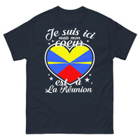 Thumbnail for T-shirt La Réunion marine - Mon cœur est à La Réunion