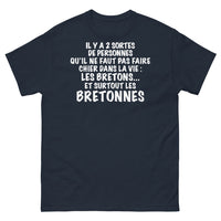 Thumbnail for T-shirt Breton marine - Ne faites pas chier les Bretons