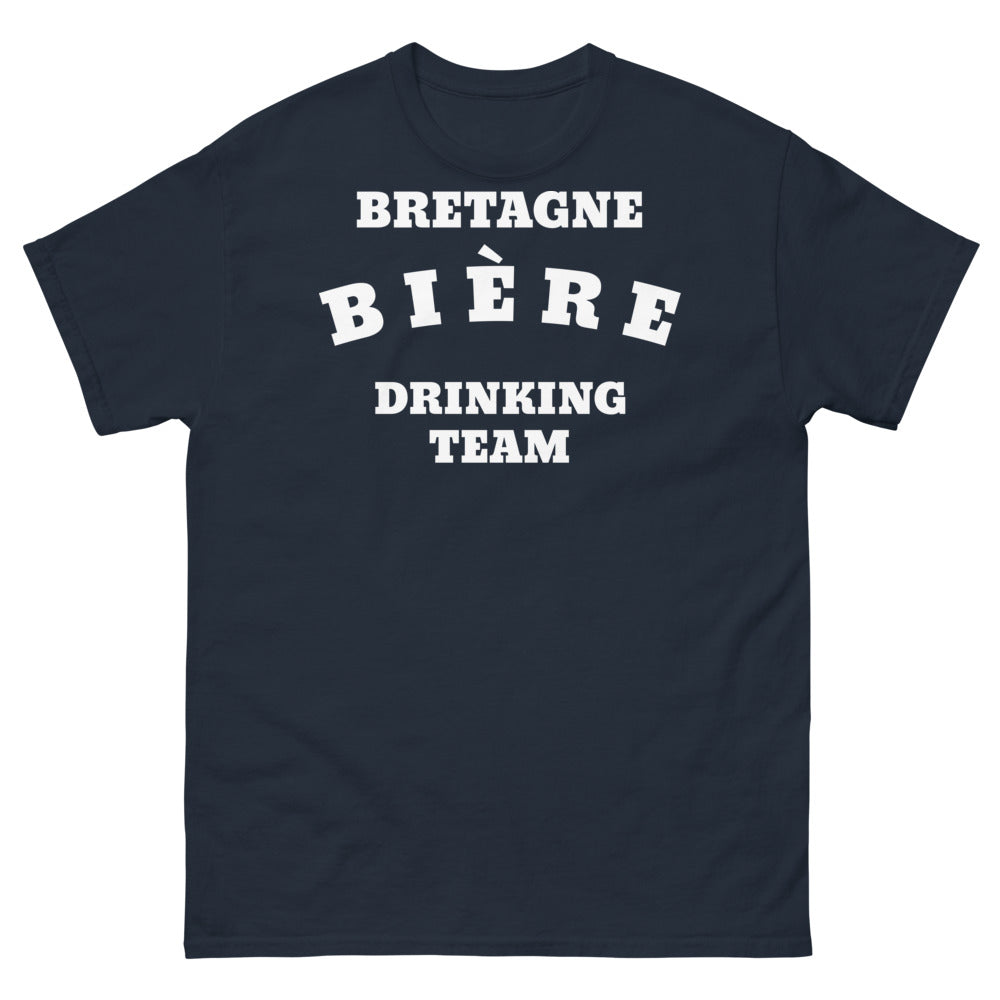 T-shirt Bretagne marine - Bretagne bière Drinking Team