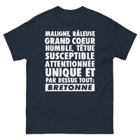 Thumbnail for T-shirt Bretagne marine - maligne et unique, bretonne fière