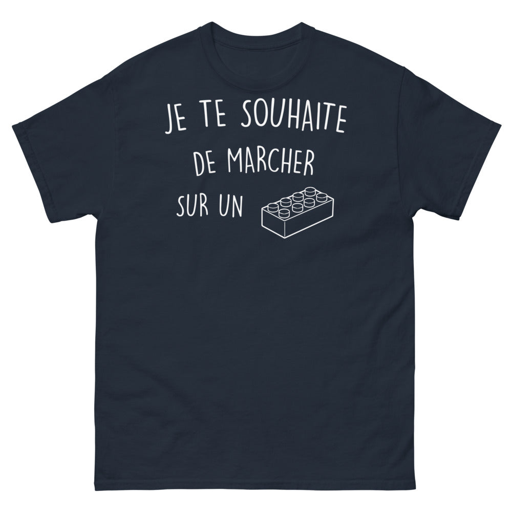 T-shirt 'Je te souhaite de marcher sur un Lego' - Humour Français