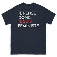 Thumbnail for T-shirt Égalité noir dos - Je pense donc je suis féministe