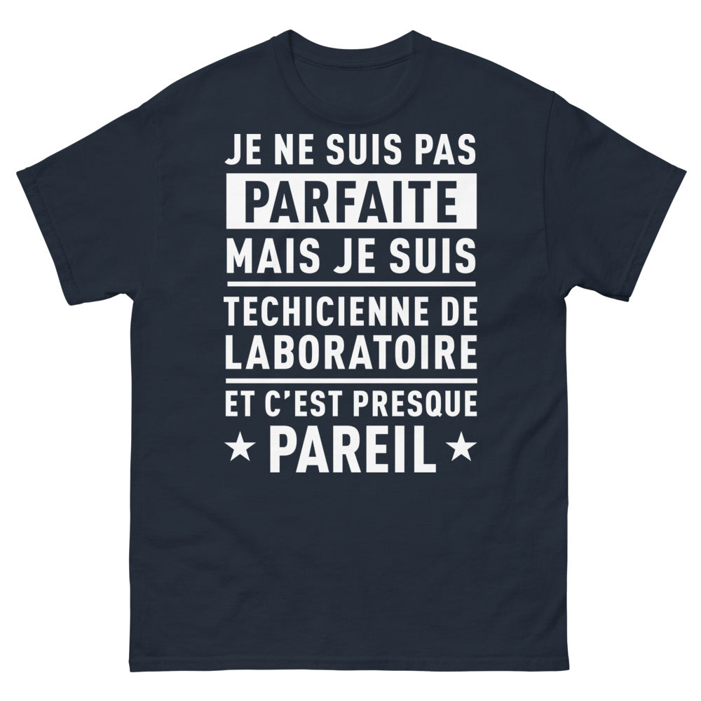 T-shirt technicienne de laboratoire marine - presque parfaite