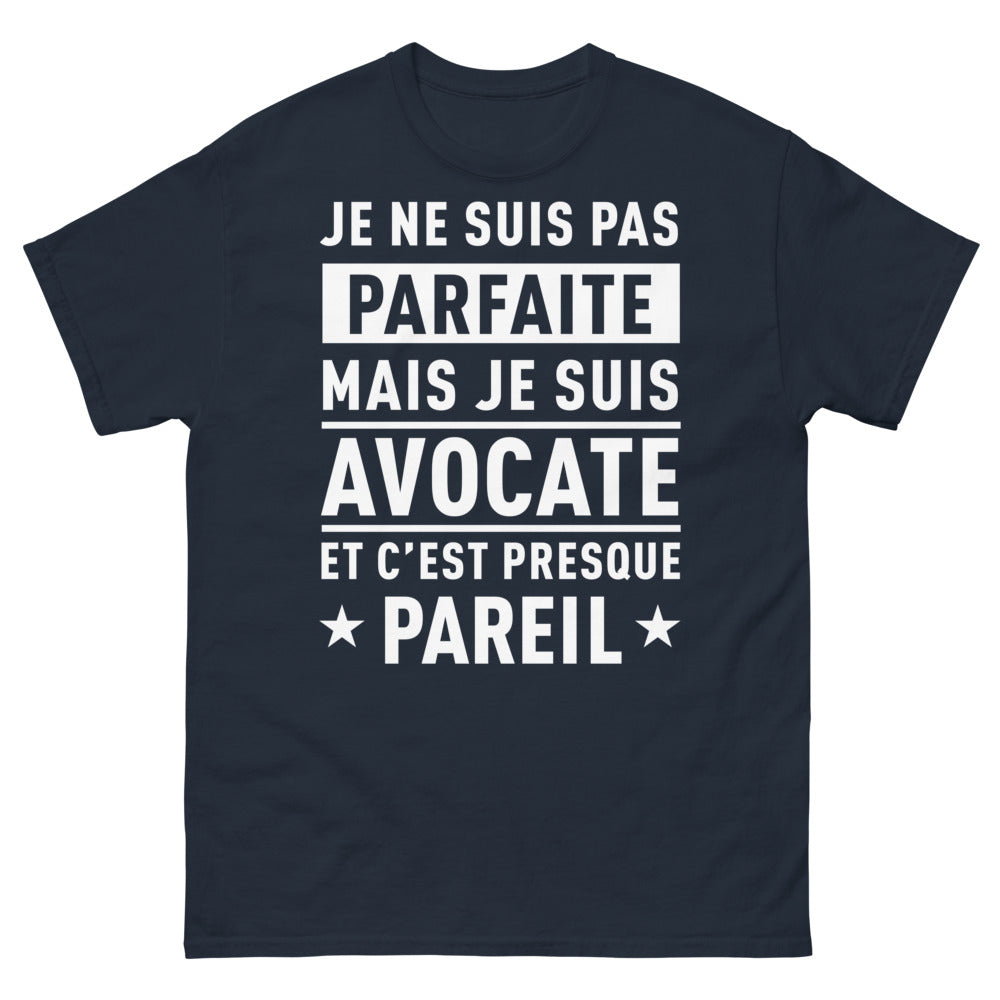 T-shirt Avocate marine - pas parfaite mais presque