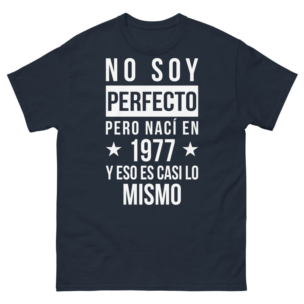 T-shirt années 70 marine - No soy perfecto