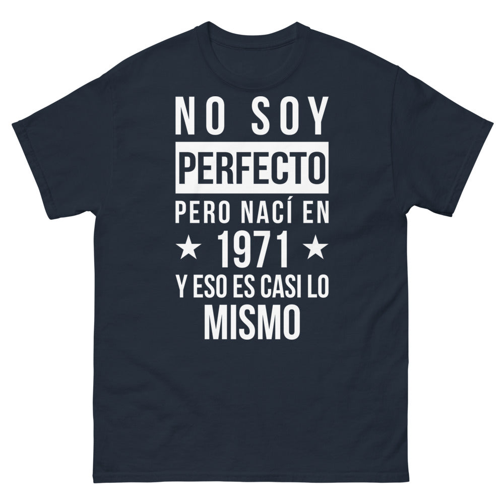 T-shirt 1971 bleu marine - No soy perfecto