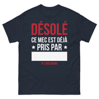 Thumbnail for T-shirt Île-de-France marine face - amour et humour