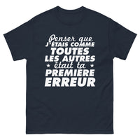 Thumbnail for T-shirt sombre marine - ta première erreur