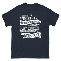 Thumbnail for T-shirt Bourgogne marine - Papa bourguignon chic et cool