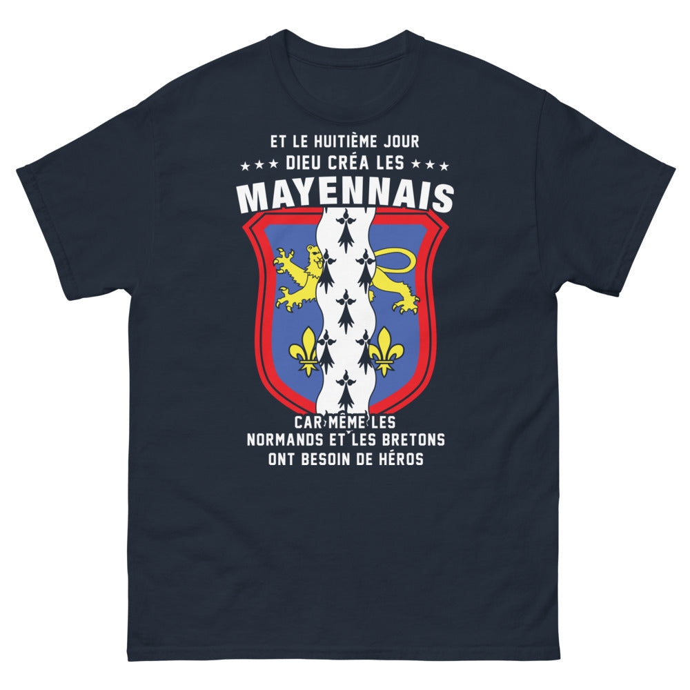 T-shirt Mayenne marine - fierté des Mayennais