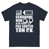 Thumbnail for T-shirt gendarme marine - Je ne ferai pas sauter ton PV