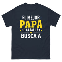 Thumbnail for T-shirt Catalogne bleu marine face - El Mejor Papá de Cataluña