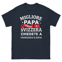 Thumbnail for T-Shirt Svizzera marina - il miglior papà, precisione e cioccolato