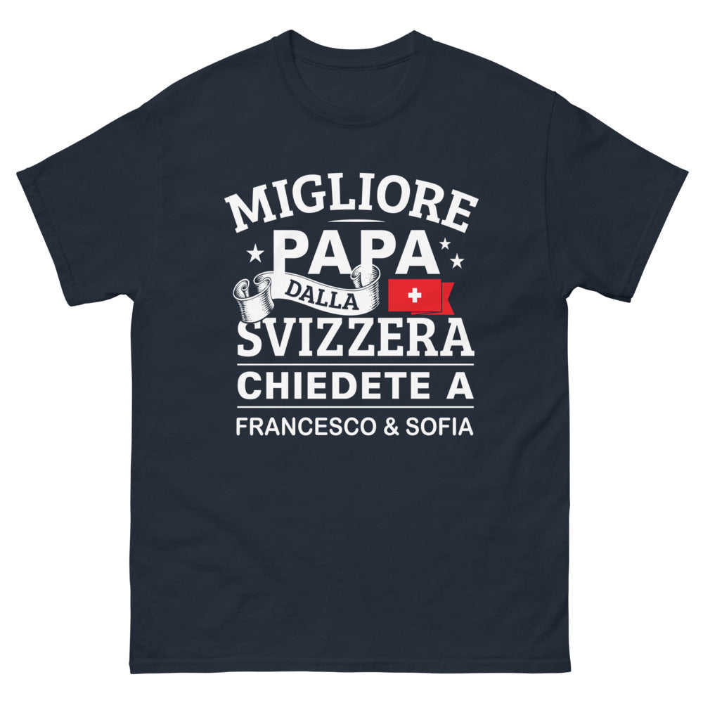 T-shirt Migliore Papà dalla Svizzera
