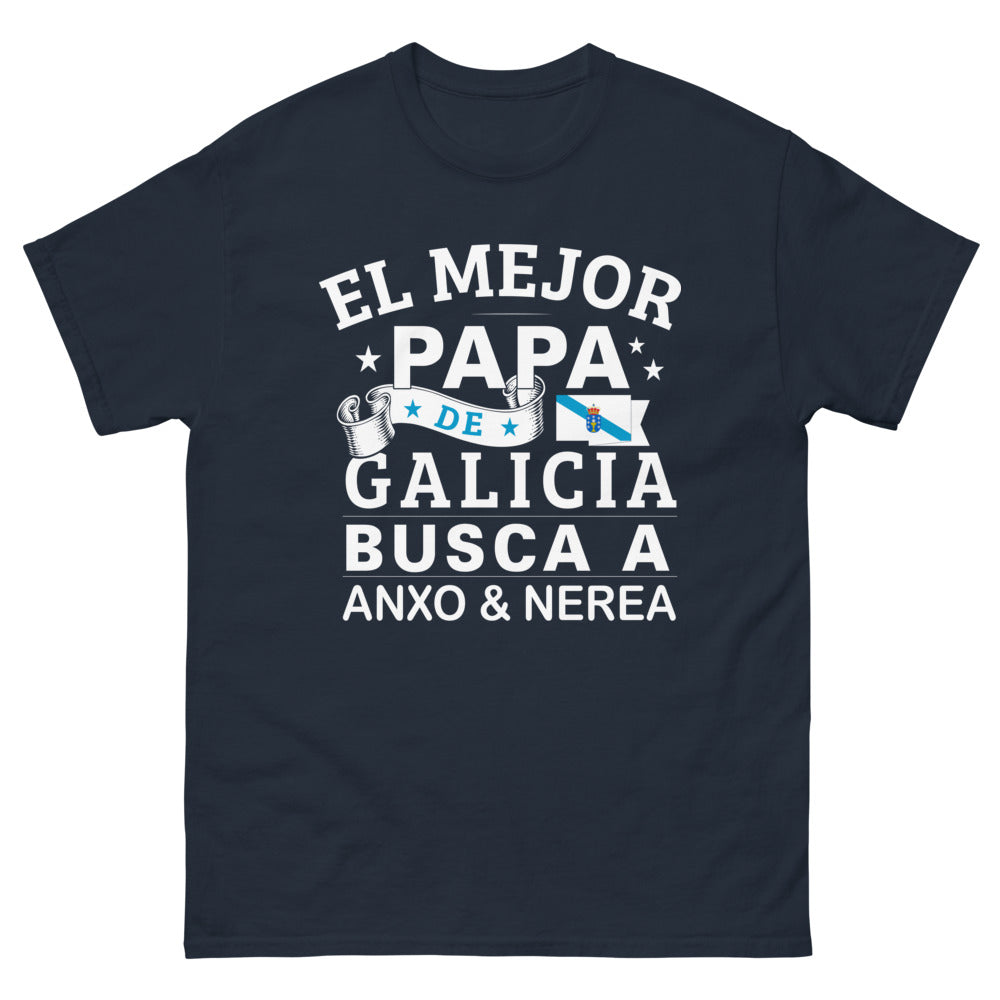 T-shirt Galice marine - Le meilleur papa de Galice