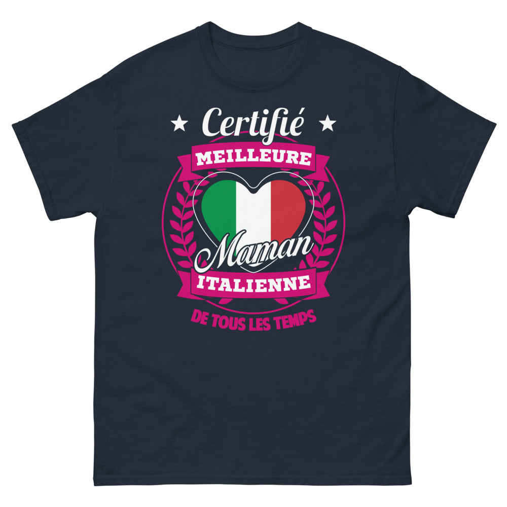 T-shirt Italie marine - Meilleure maman italienne