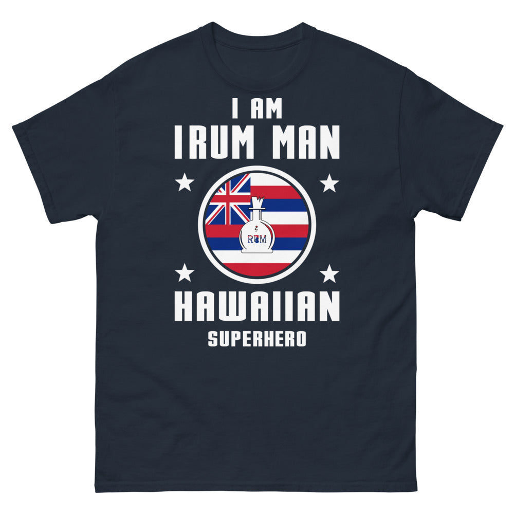 T-shirt hawaïen marine - I Am Irum Man