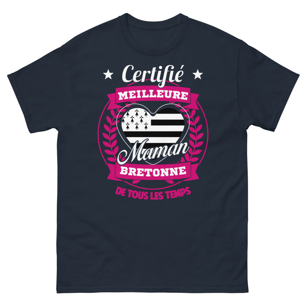 T-shirt Bretonne marine - Meilleure maman bretonne