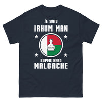 Thumbnail for T-shirt Malgache marine - homme super-héros rhum man