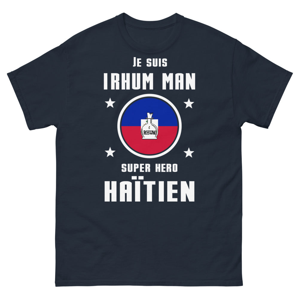 T-shirt Haïtien marine - Je suis Rhum Man