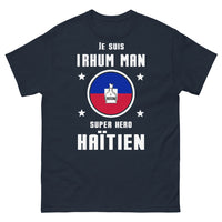 Thumbnail for T-shirt Haïtien marine - Je suis Rhum Man
