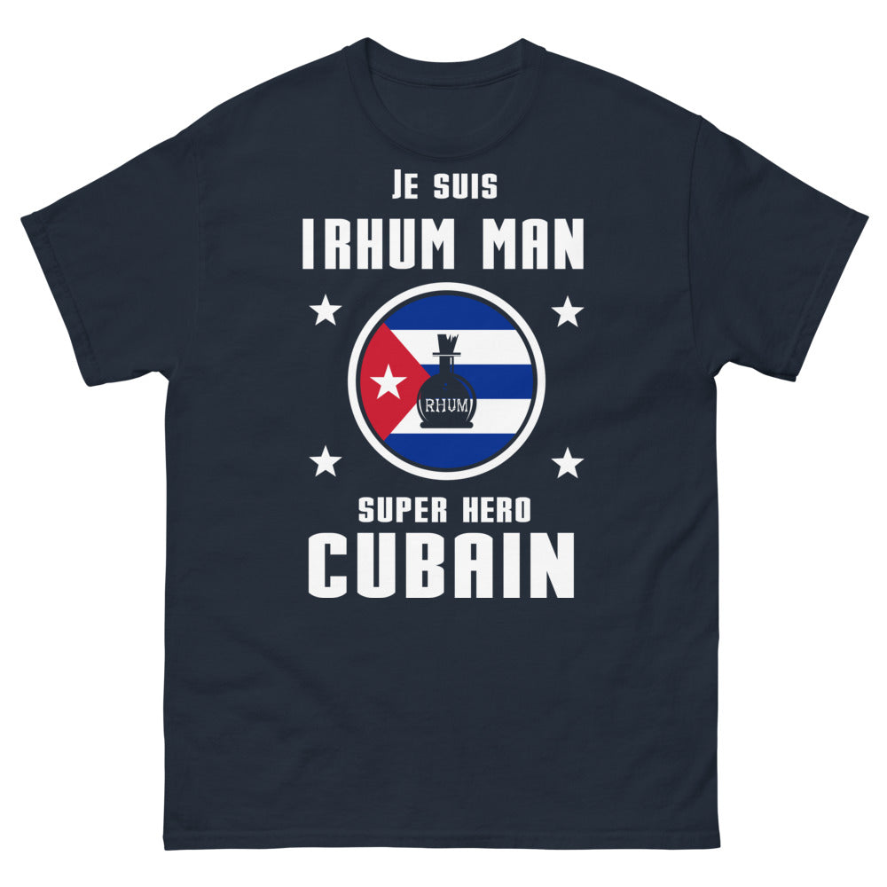 T-shirt Cuba marine - Je suis Rhum Man