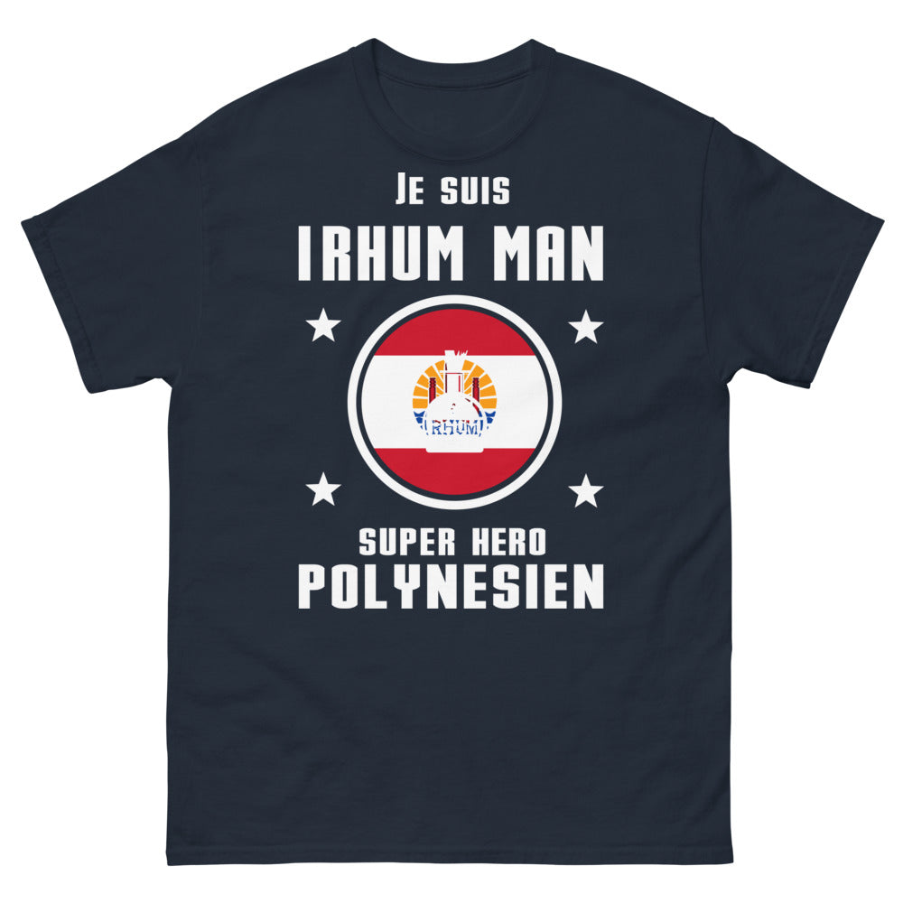 T-shirt Polynésien marine - Je suis Rhum Man