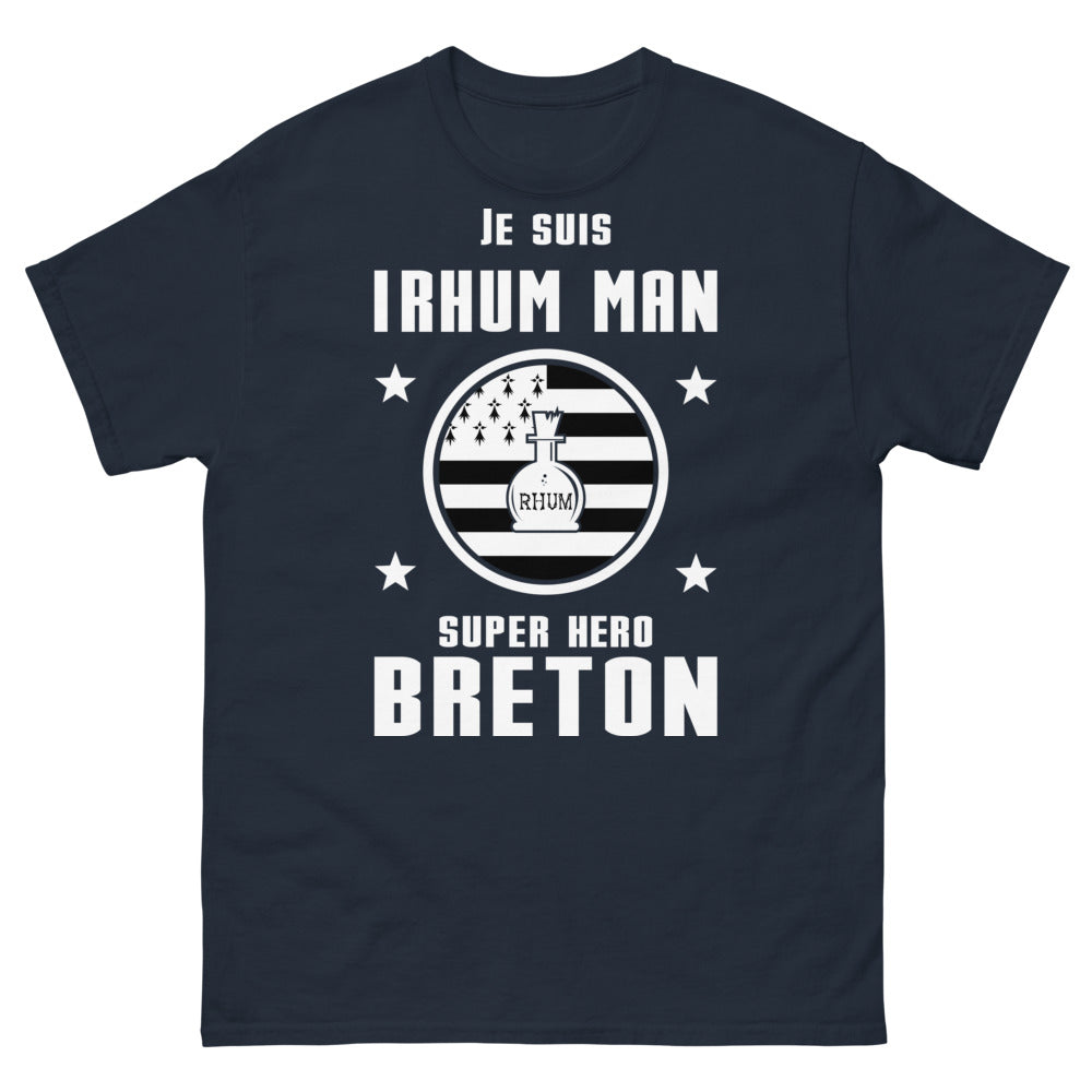 T-shirt Breton marine - Je suis Rhum Man