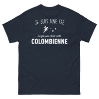 Thumbnail for T-shirt Colombienne féérique marine - Je suis une fée, la fée pas chier cette Colombienne