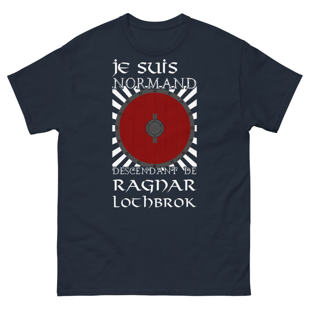 T-shirt Normand marine - Descendant de Ragnar Lothbrok
