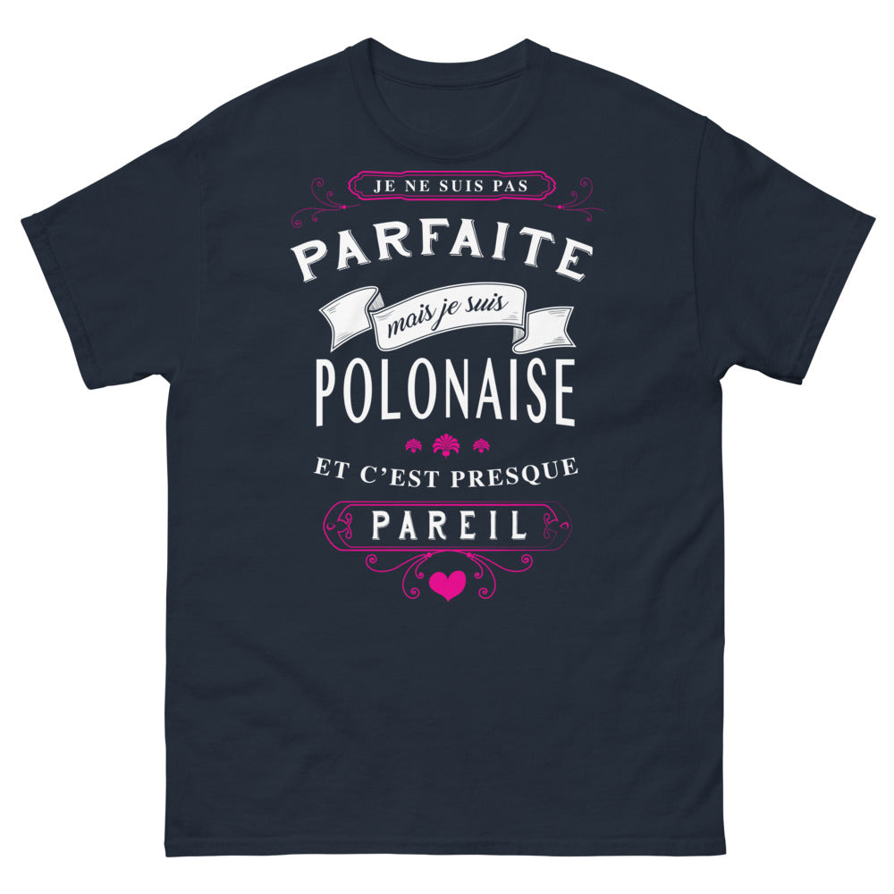 T-shirt Polonaise marine - presque pareil