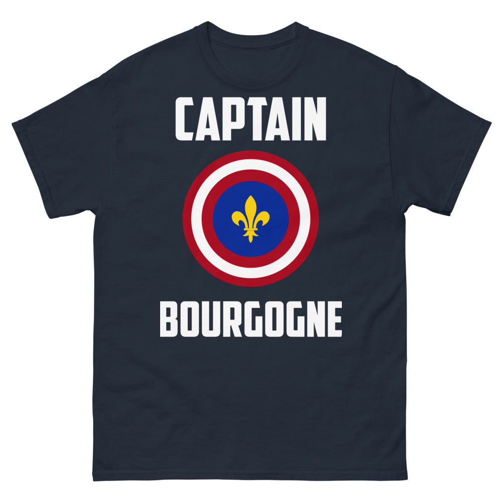 T-shirt Bourgogne marine - Captain Bourgogne