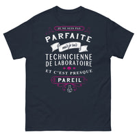 Thumbnail for T-shirt Technicienne de Laboratoire marine - pas parfaite mais technicienne