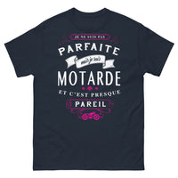 Thumbnail for T-shirt motarde marine - fierté et humour
