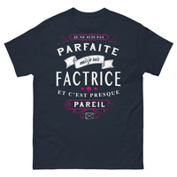 Thumbnail for T-shirt factrice bleu marine - presque pareil