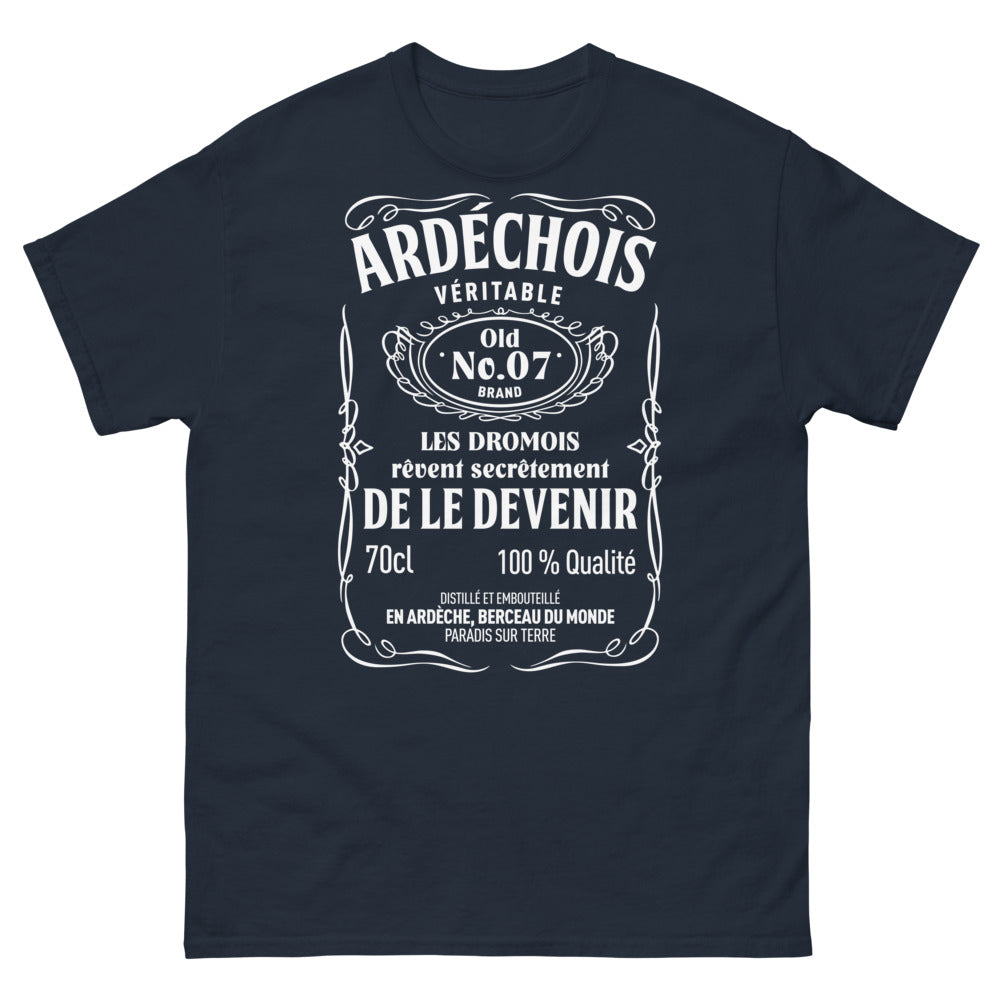 T-shirt Ardéchois marine - Le secret des Drômois