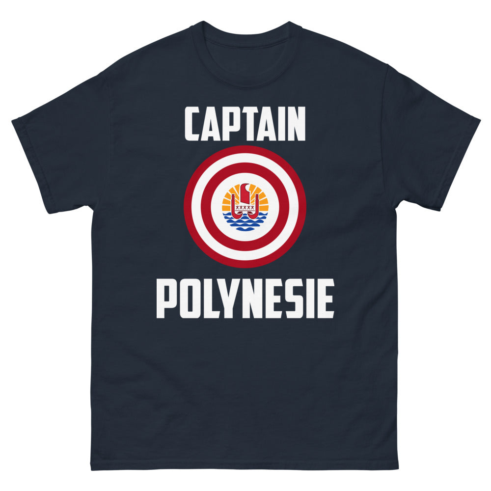 T-shirt Polynésie marine - Captain Polynésie